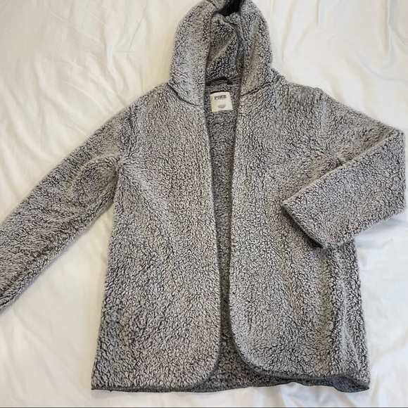 PINK Victoria's Secret Sweaters - Victoria’s Secret PINK Fur Cozy Sherpa Cardigan Jacket
